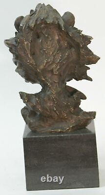 13 Western Art Deco Bronze lions Lion Puma Mountain Cat Bust Sculpture Figurine