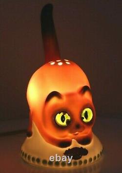 1920's Wilhelmsfeld GOEBEL Cat Perfume Lamp Porcelain Germany RARE ART DECO