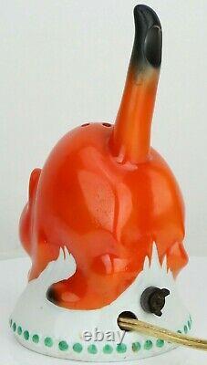 1920's Wilhelmsfeld GOEBEL Cat Perfume Lamp Porcelain Germany RARE ART DECO