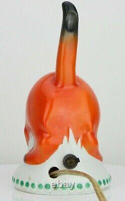 1920's Wilhelmsfeld GOEBEL Cat Perfume Lamp Porcelain Germany RARE ART DECO