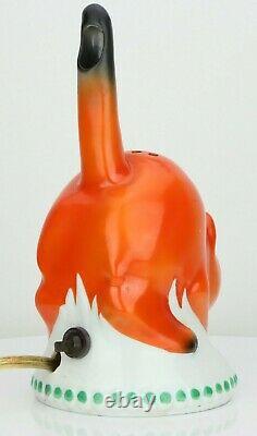 1920's Wilhelmsfeld GOEBEL Cat Perfume Lamp Porcelain Germany RARE ART DECO