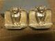 1925 Arts And Crafts D. A. L. Bronzed Cat Bookends, Hard To Find