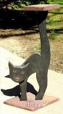 1930 Art Deco Folk Art Cat Stand