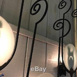 1930'S Art Deco Silhouette Cat Fiddle And Dog Wall Sconces