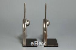 1930s WALTER VON NESSEN for Chase STARTLED CAT Art Deco Bookends