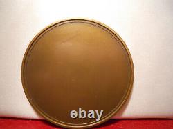 1940 French BRONZE ART DECO MEDAL CATS FAMOUS la fontaine FABLE 59MM