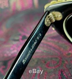 1950s Bausch & Lomb Women's Cat Eye Glasses Sunglasses Floral Deco Cat's Meow