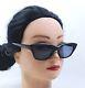 1950s Classic Sunglasses Vintage France Made Black Cat Eye Genuine Art Deco