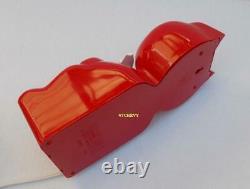 1980's RED-VINTAGE ELECTRIC-KIT CAT KLOCK-KAT CLOCK-ORIGINAL MOTOR REBUILT-FELIX