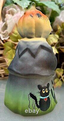 #2 of ONLY 3 FGS FentonSMOKEY GREY HP PUMPKIN HEAD WithBLACK CATSKim Barley 2024