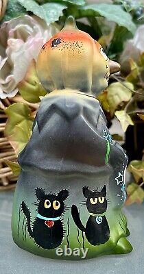 #2 of ONLY 3 FGS FentonSMOKEY GREY HP PUMPKIN HEAD WithBLACK CATSKim Barley 2024