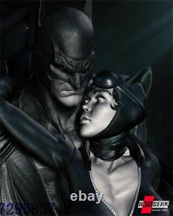 3D Printing Figure Batman&Cat Woman Bust Unpainted Model GK Blank Kit Sculpture