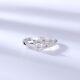 5 Mm Dazzling White Round Stone Art Deco Cat Alternative Engagement Bridal Ring
