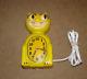 60s Original-vintage-yellow-electric-kit Cat Klock-model# C2 Made In Usa Works