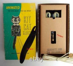 ANTIQUE EARLY 50's ORIGINAL ALLIED-ELECTRIC-KIT CAT KLOCK-KAT CLOCK-VINTAGE-WKS