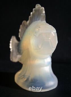 ART DECO VERLYS OPALESCENT LA RASCASSE SCORPION FISH CAT. No 930 c 1933