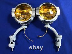 ART DECO Vintage Antique YANKEE SKIPPER Fog Driving Lights Working Cond Rat Rod