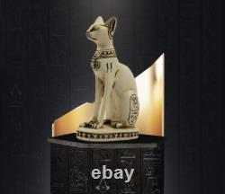 Amazing Ancient Egyptian Cat Bastet goddess of protection with the scarab