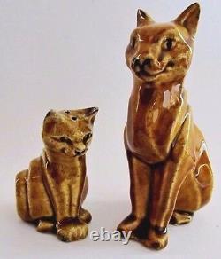 Ancient Egyptian Cats Cleo & Raa Salt & Pepper Shakers Ceramic Arts Studio