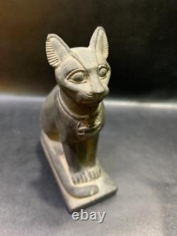 Ancient Egyptian cat Bastet goddess statue hand-carved Bastet statue for home