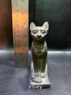 Ancient Egyptian cat Bastet goddess statue hand-carved Bastet statue for home