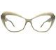 Andy Wolf Eyeglasses Frames 5065 Col. C Clear Gray Cat Eye Art Deco 54-12-140