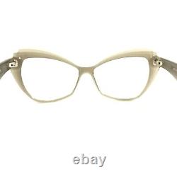 Andy Wolf Eyeglasses Frames 5065 col. C Clear Gray Cat Eye Art Deco 54-12-140