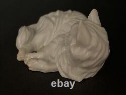 Antique Augarten Wien Vienna Porcelain Cat Figure Figurine Porzellan Katze Figur