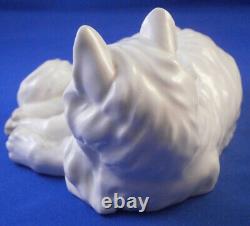 Antique Augarten Wien Vienna Porcelain Cat Figure Figurine Porzellan Katze Figur