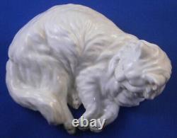 Antique Augarten Wien Vienna Porcelain Cat Figure Figurine Porzellan Katze Figur