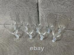 Antique Deco Douglas Nash for Libbey Silhouette Line Cat Set of 9 Goblet Glasses