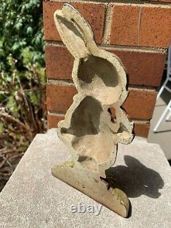 Antique Hubley Cat. #86 Cast Iron Peter Rabbit Doorstop