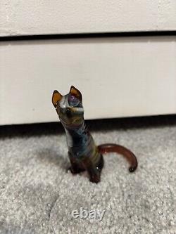 Antique Murano Glass Cat Set