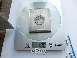 Antique Solid Silver Enamel Tabby Cat Cigarette Case