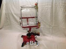 Antique Vintage Fish Bowl Tank Aquarium Holder Art Deco Light Climbing Cat