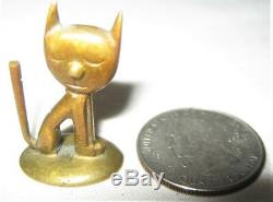 Antique Whw Austria Art Deco Bronze Sitting Cat Statue Sculpture Toy Paperweight