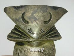 Armor Bronze Co Ny Art Deco Bronze Clad Cat Bookends Original Label Freeship