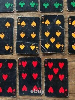 Art Deco Black Cat Playing Cards Celluloid Case