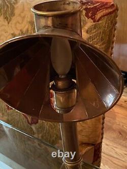Art Deco Brass Table Lamp (cat not included)