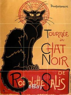 Art Deco Cat Chat Noir Ceramic Mural Backsplash Bath Tile #2291