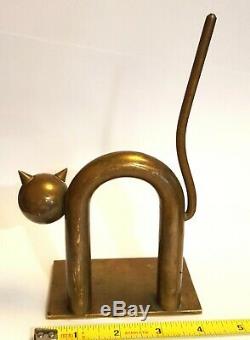 Art Deco Chase Cat Bookend by Walter Von Nessen
