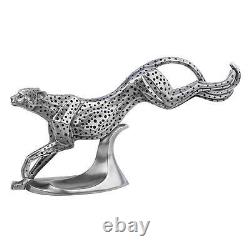 Art Deco Cheetah in Motion Sculpture Wild Cat Statue