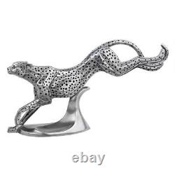 Art Deco Cheetah in Motion Sculpture Wild Cat Statue