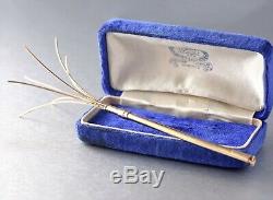 Art Deco Kit-Cat Club 9k Gold Retractable Swizzle Stick 1920s 1930s vtg Jazz Age
