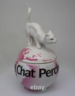 Art Nouveau Style Box Jewelry Figurine Powder Box Cat Wildlife Art Deco Style Po