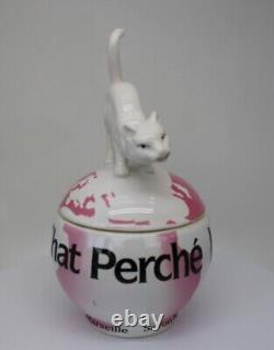 Art Nouveau Style Box Jewelry Figurine Powder Box Cat Wildlife Art Deco Style Po