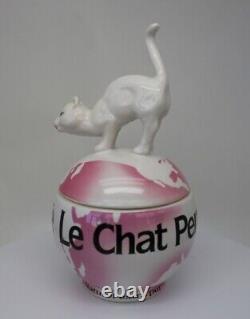 Art Nouveau Style Box Jewelry Figurine Powder Box Cat Wildlife Art Deco Style Po