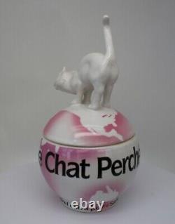 Art Nouveau Style Box Jewelry Figurine Powder Box Cat Wildlife Art Deco Style Po