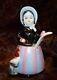 Art Nouveau Style Mustard Pot Figurine Cat Farm Art Deco-german Style Porcelain