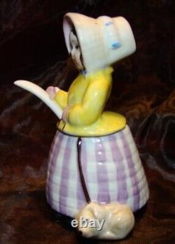 Art Nouveau Style Mustard pot Figurine Cat Farm Art Deco-German Style Porcelain